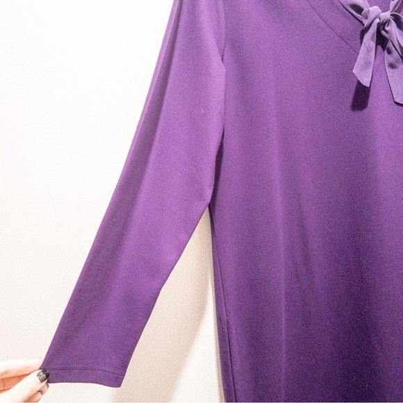 J. McLaughlin Durham Ruffle Neck Tie Dress - Picture 5 of 7